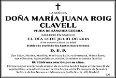 María Juana Roig Clavell